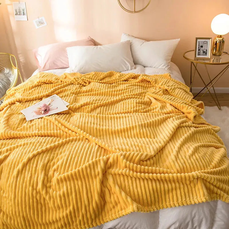 Double-sided Milk Velvet Bed All Season Blanket