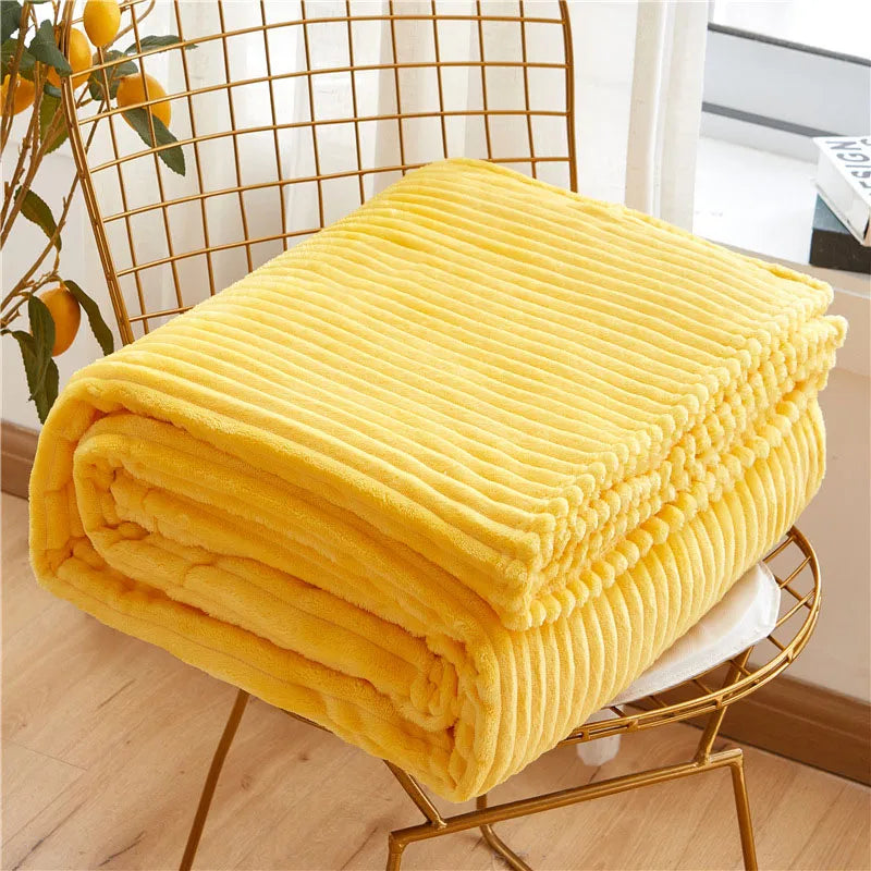 Double-sided Milk Velvet Bed All Season Blanket