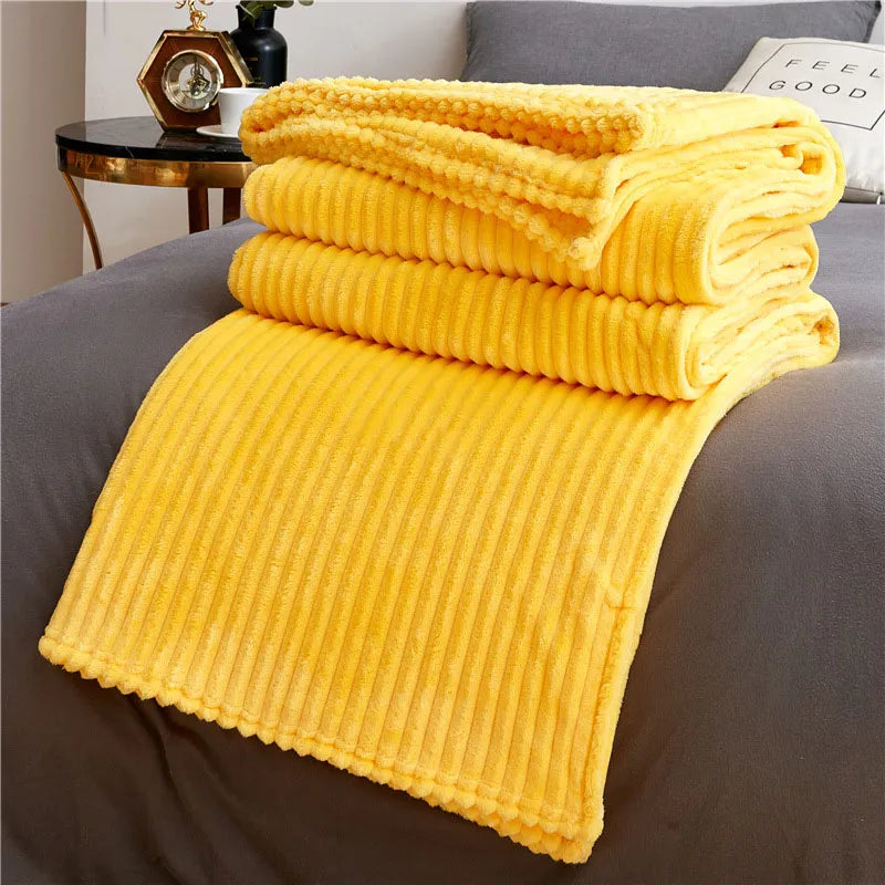 Double-sided Milk Velvet Bed All Season Blanket