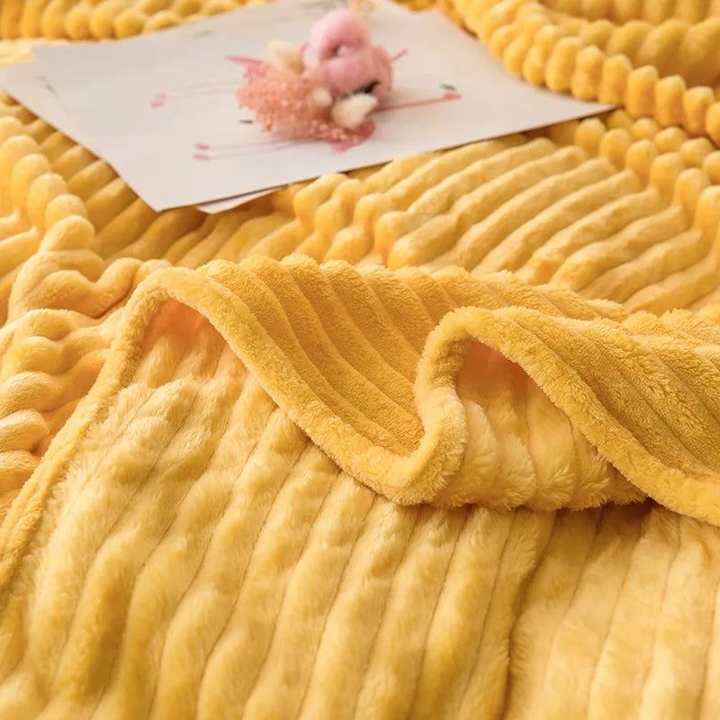 Double-sided Milk Velvet Bed All Season Blanket